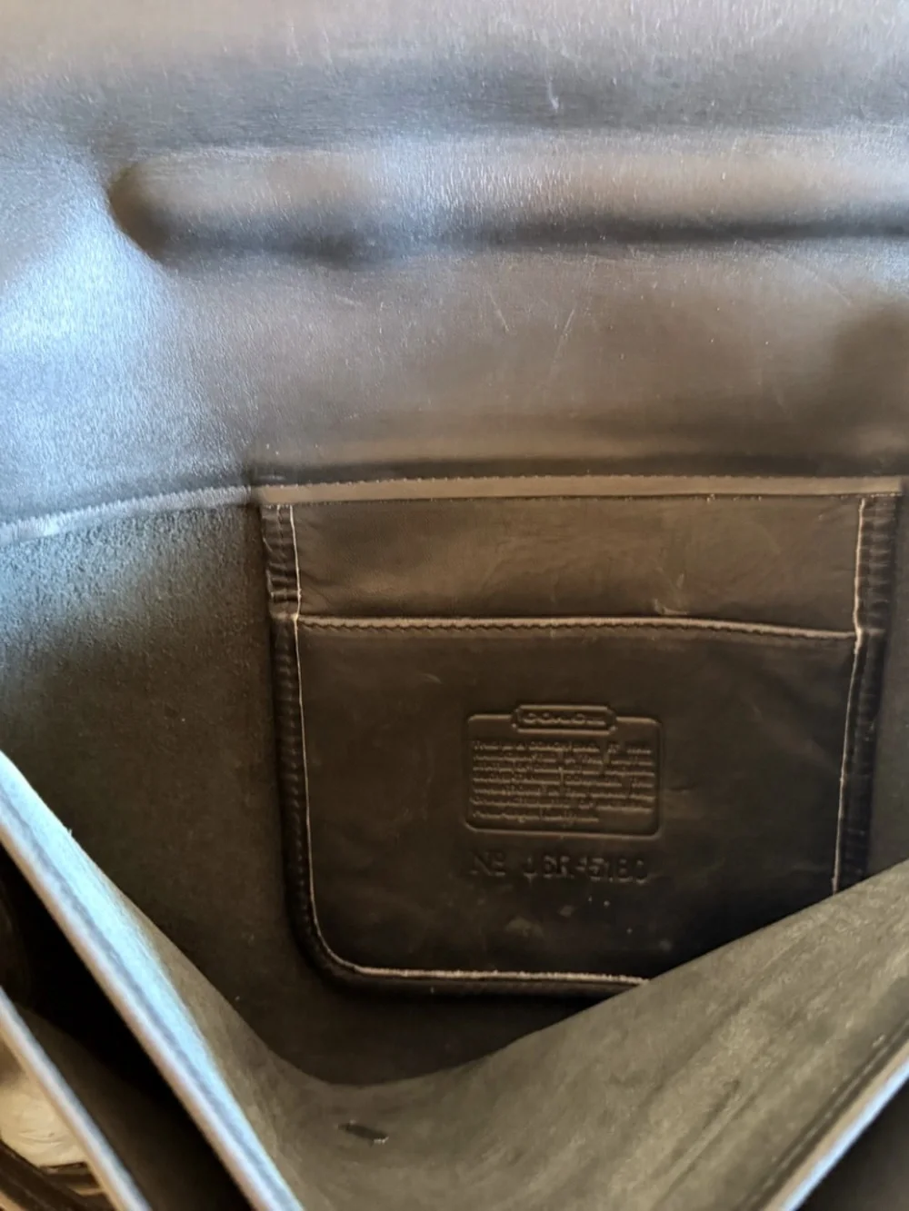 Vintage Coach Metropolitan 5180 Black Leather Briefcase Messenger Bag